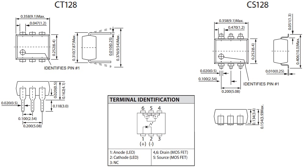 Coto Technology CotoMOS® CT128/CS128 High-Current MOSFET Relays